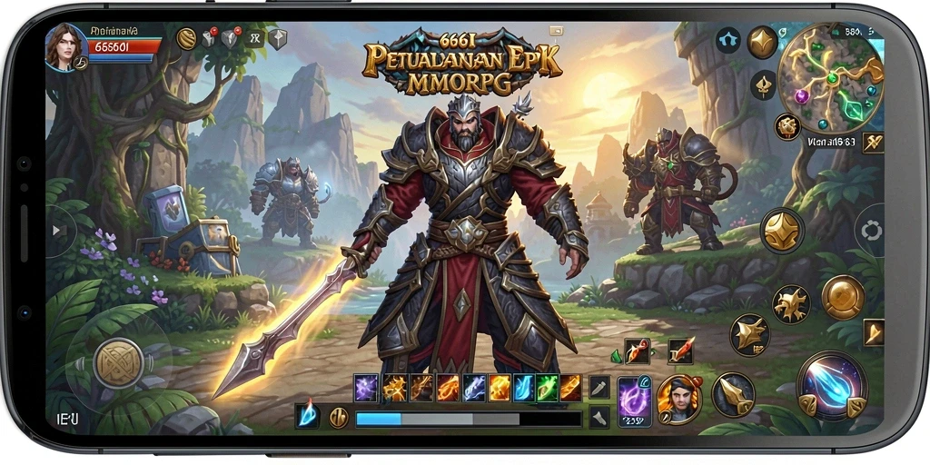 Screenshot gameplay 666I menampilkan pertarungan epik antara karakter.