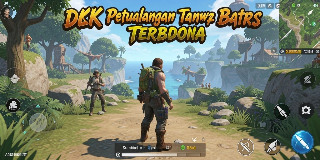 Screenshot gameplay DKK yang menunjukkan dunia terbuka yang kaya dan indah.