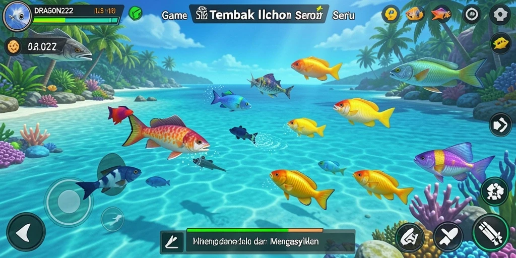 Gameplay seru menembak ikan di DRAGON222.