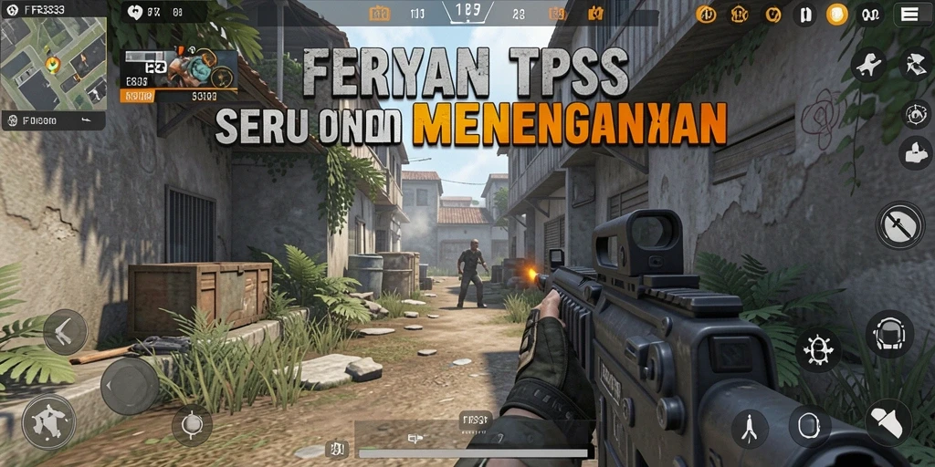 Screenshot FB333 menampilkan aksi tembak-menembak seru dalam permainan TPS.