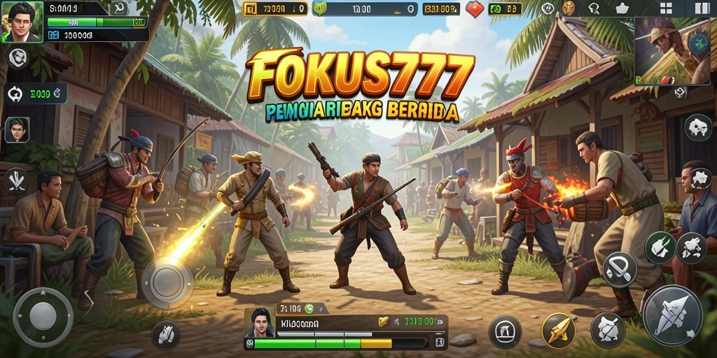 Tangkapan layar menampilkan gameplay simulation seru di FOKUS777.