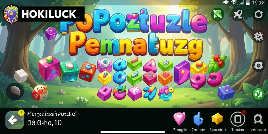 Tampilan gameplay seru dari HOKILUCK yang menguji kemampuan berpikir.