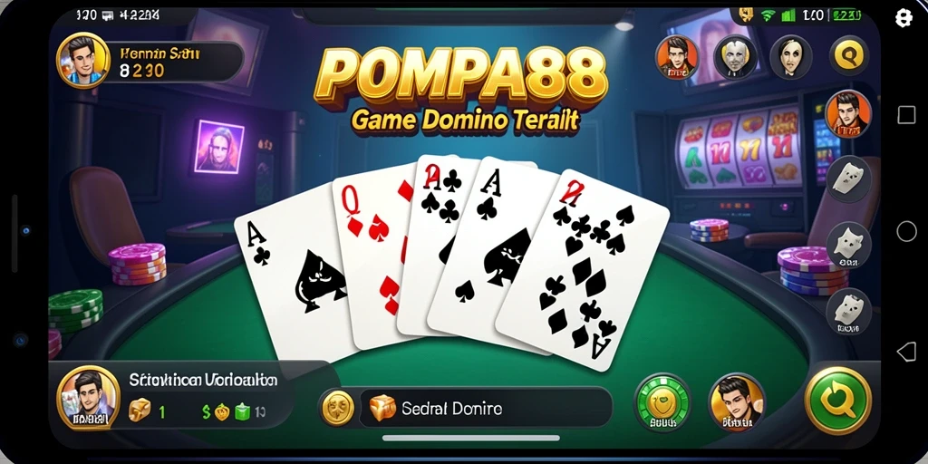 Gameplay seru dan menantang dari POMPA88 dalam permainan Domino.