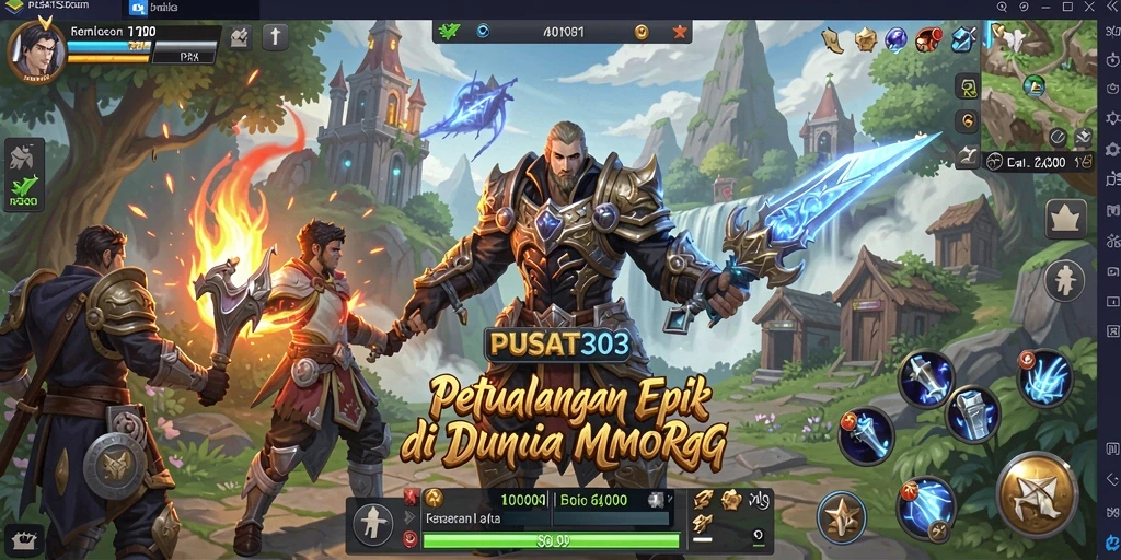Tampilan gameplay yang mendebarkan di PUSAT303, penuh aksi dan petualangan.