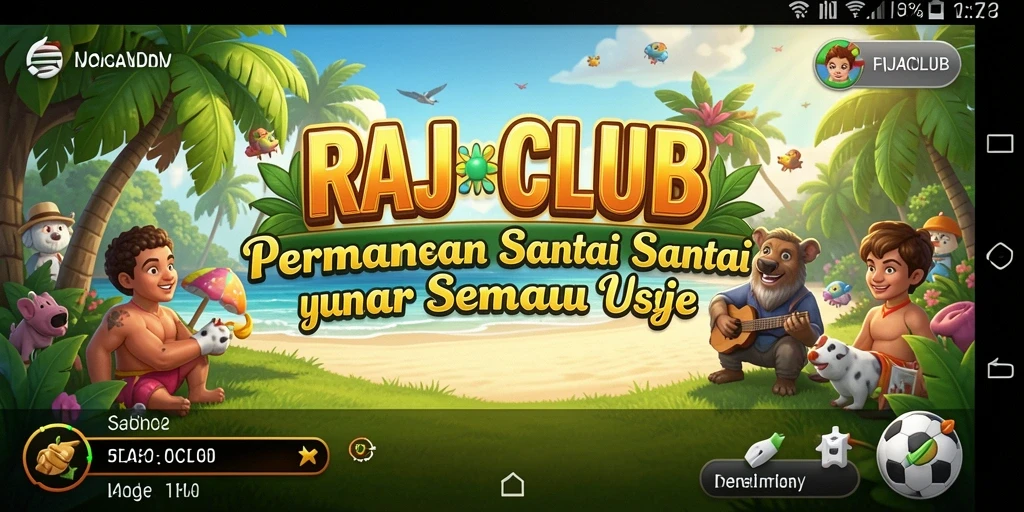 Tampilan gameplay RAJACLUB yang mengasyikkan dan penuh warna.