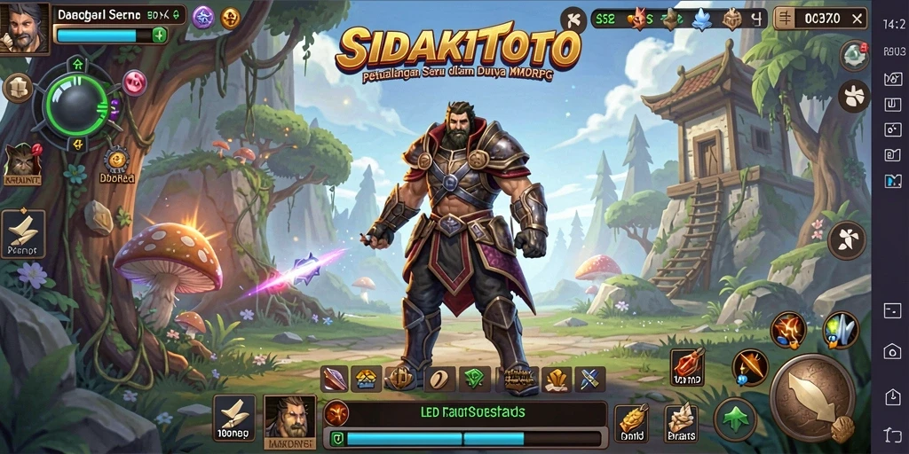 Tampilan gameplay seru dalam SIDAKTOTO MMORPG.