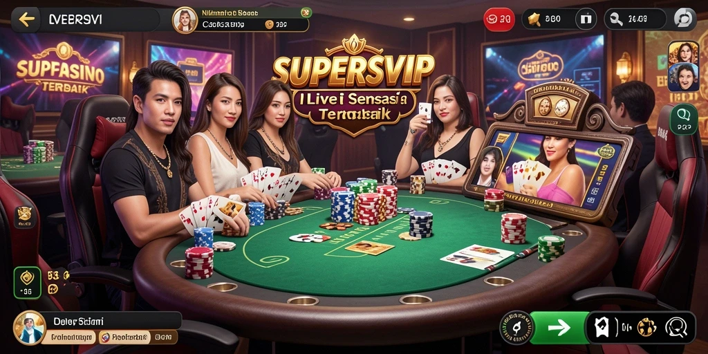 Gameplay Live Casino yang seru dan interaktif di SUPERSVIP.