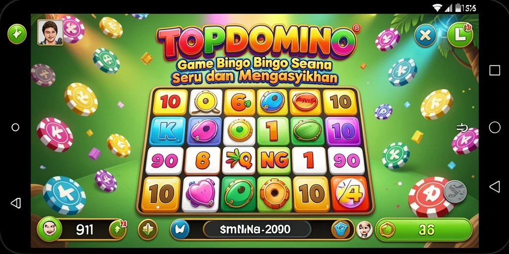 Screenshot utama dari gameplay Bingo TOPDOMINO.