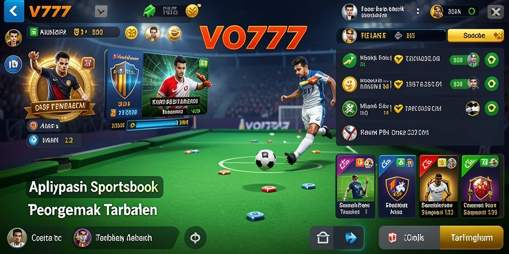 Tangkapan layar gameplay VO777 yang menampilkan antarmuka sportsbook yang menarik.